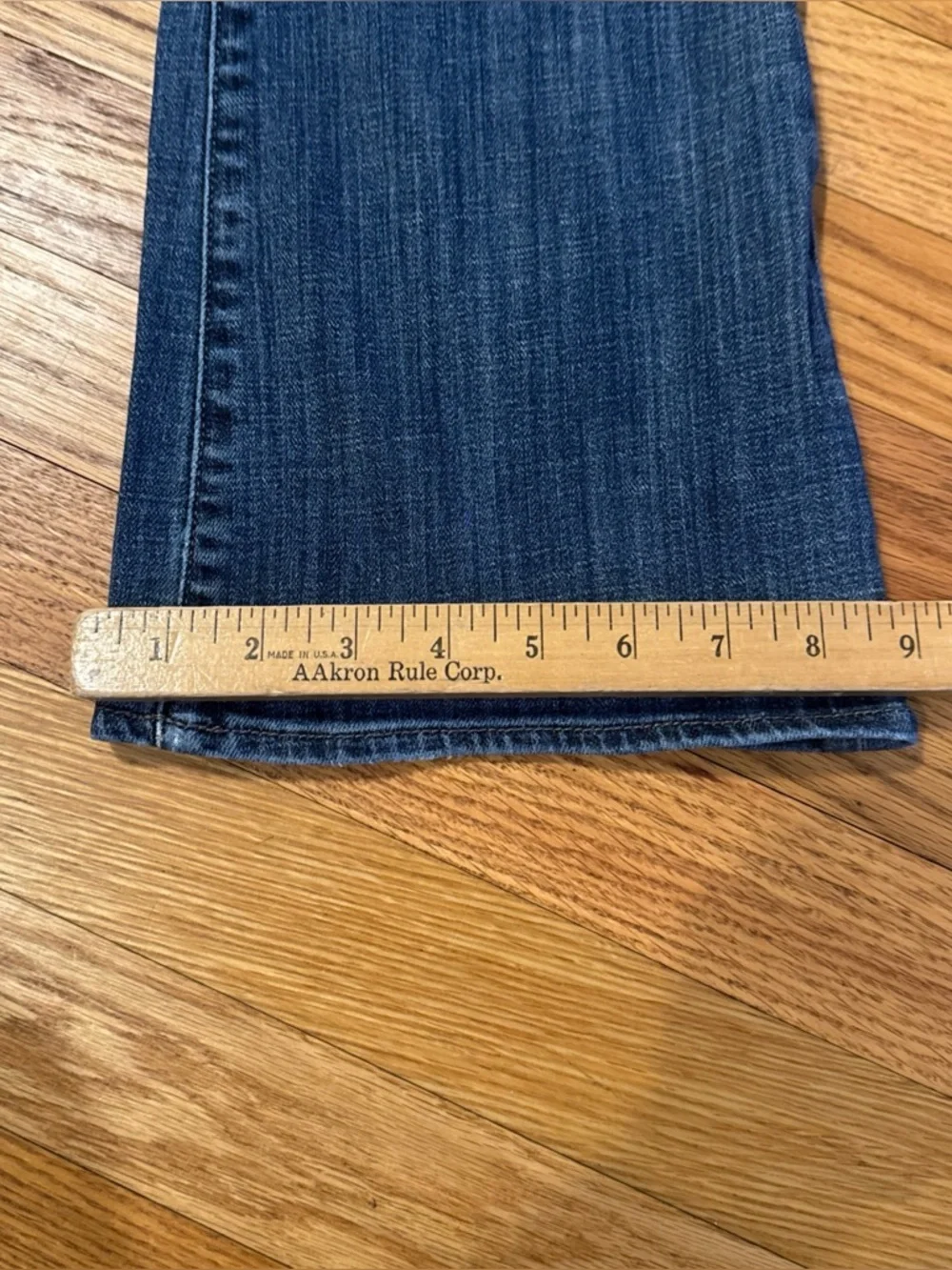 Rock & Republic Roth Jeans Womens Flared Mid Rise Stretch Blue Denim Sz 12 - Picture 6 of 13
